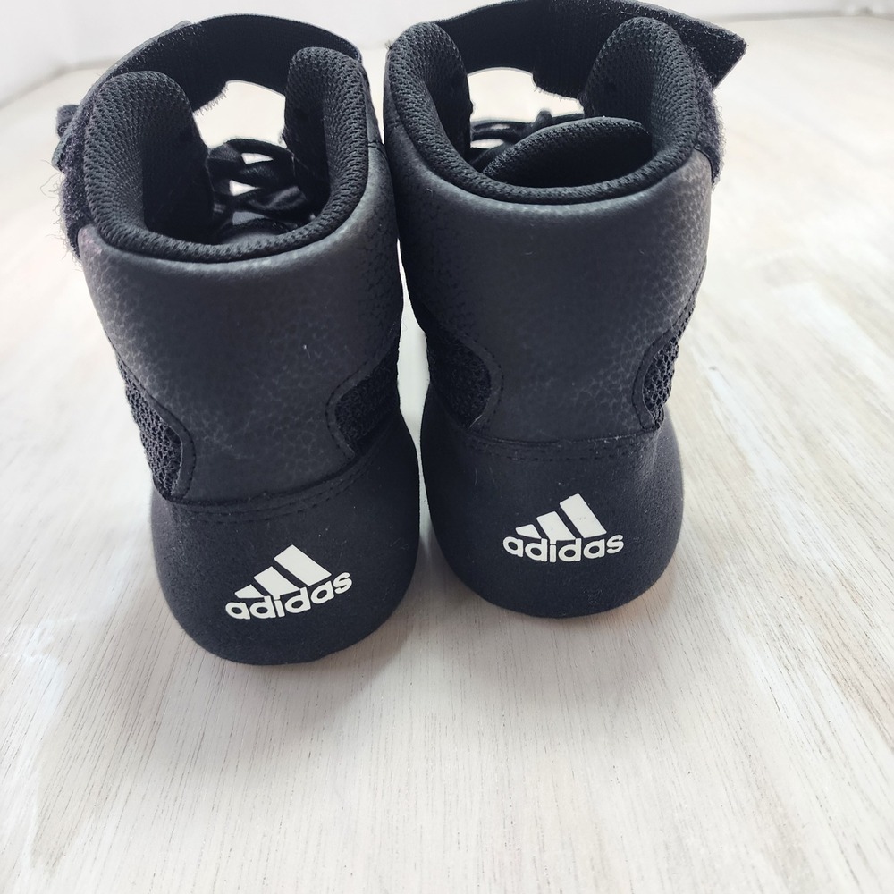 Adidas HVC 2 Wrestling Shoes Men 7.5 Black White Combat AQ3325 Training Boxing - Picture 4 of 7